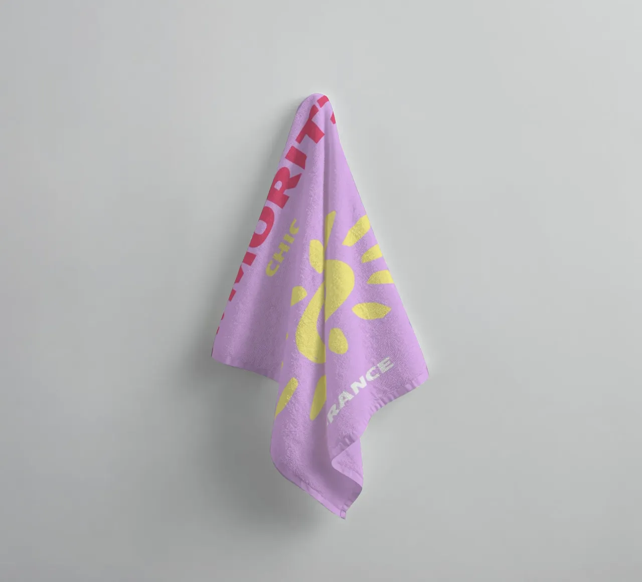 Psychedelic Sunburst Retro Abstract Groovy Pop Art towel by NorwesClub