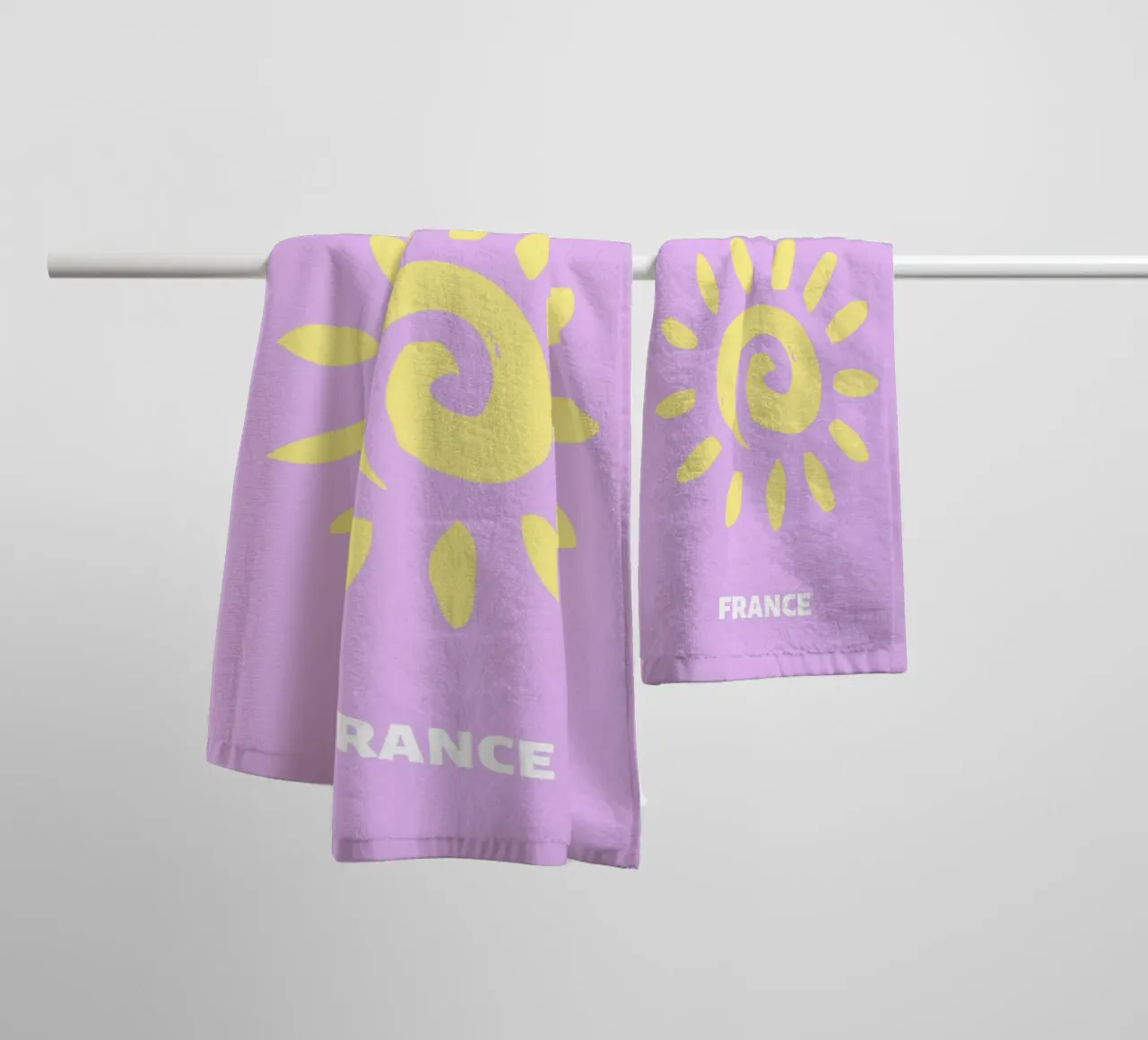 Psychedelic Sunburst Retro Abstract Groovy Pop Art towel by NorwesClub