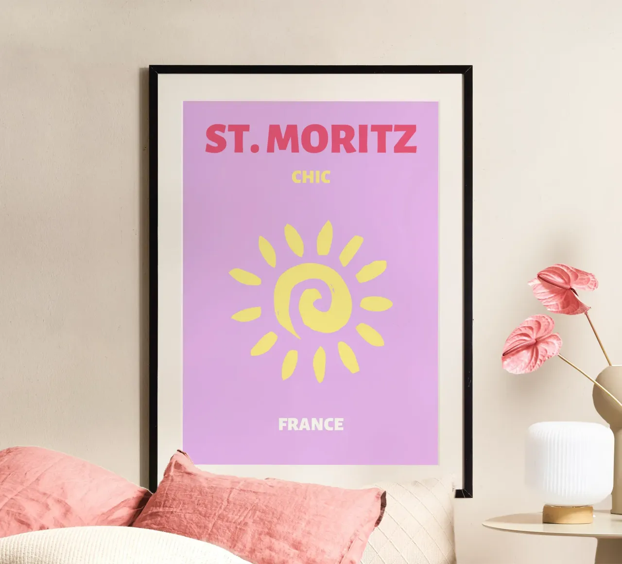 Psichedelico Sunburst Retro Astratto Groovy Pop Art poster da NorwesClub