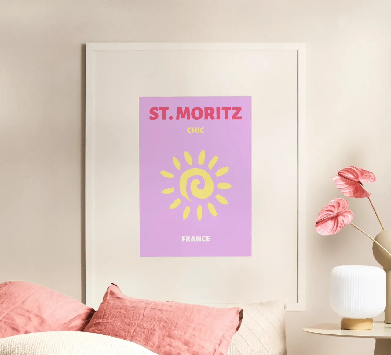 Psichedelico Sunburst Retro Astratto Groovy Pop Art poster da NorwesClub