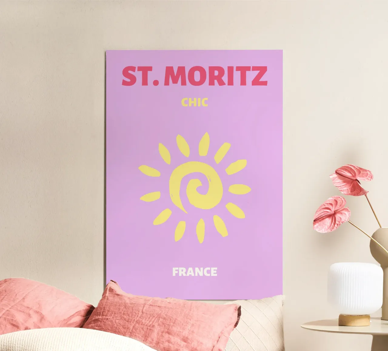Psichedelico Sunburst Retro Astratto Groovy Pop Art poster da NorwesClub