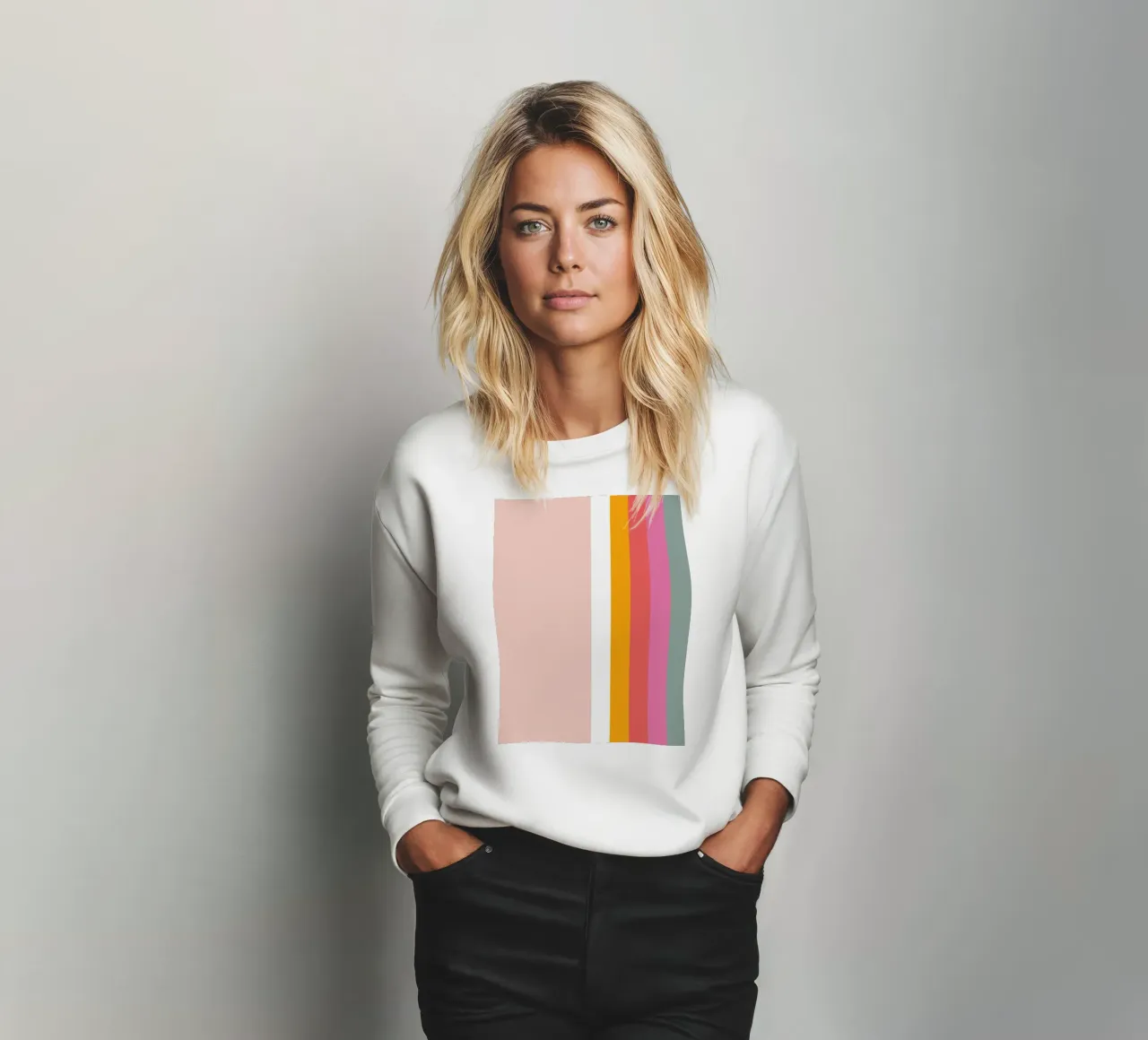 Arcobaleno moderno e minimale felpa da cafelab