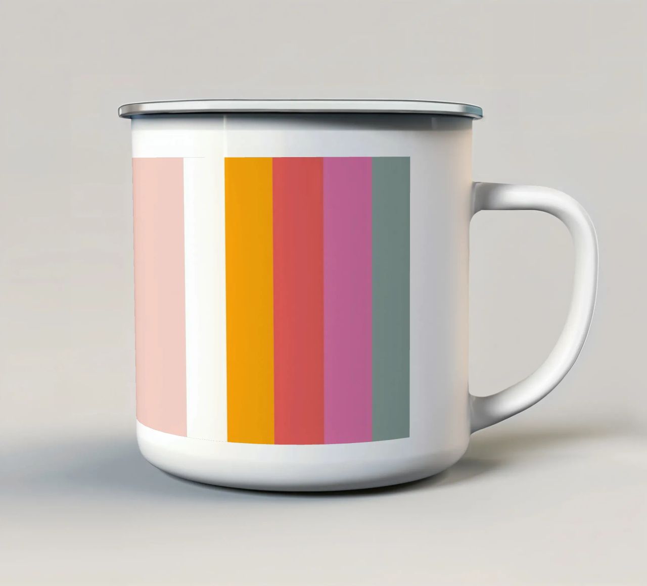 Arcobaleno moderno e minimale tazza in smalto da cafelab