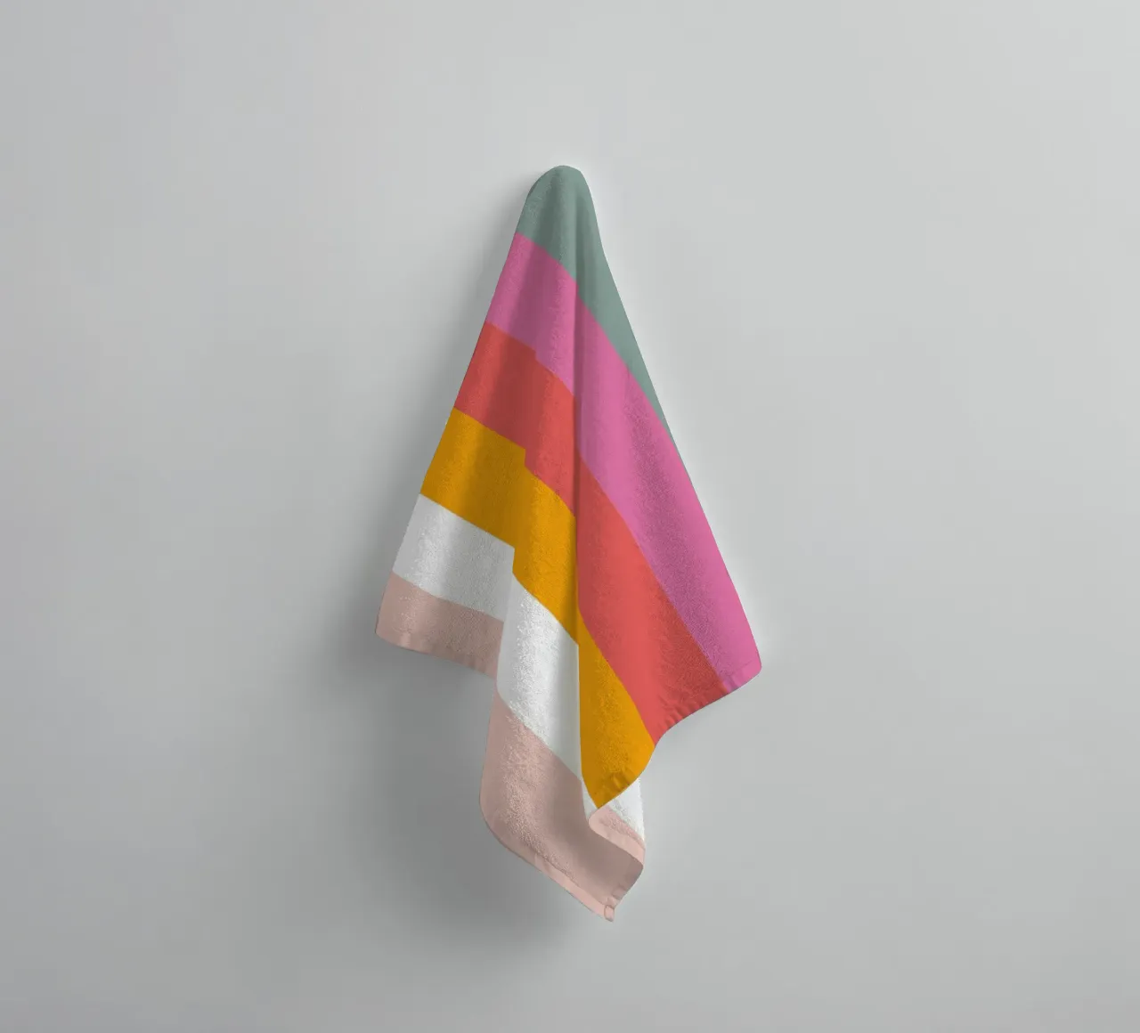 Modern Minimal Rainbow towel by cafelab
