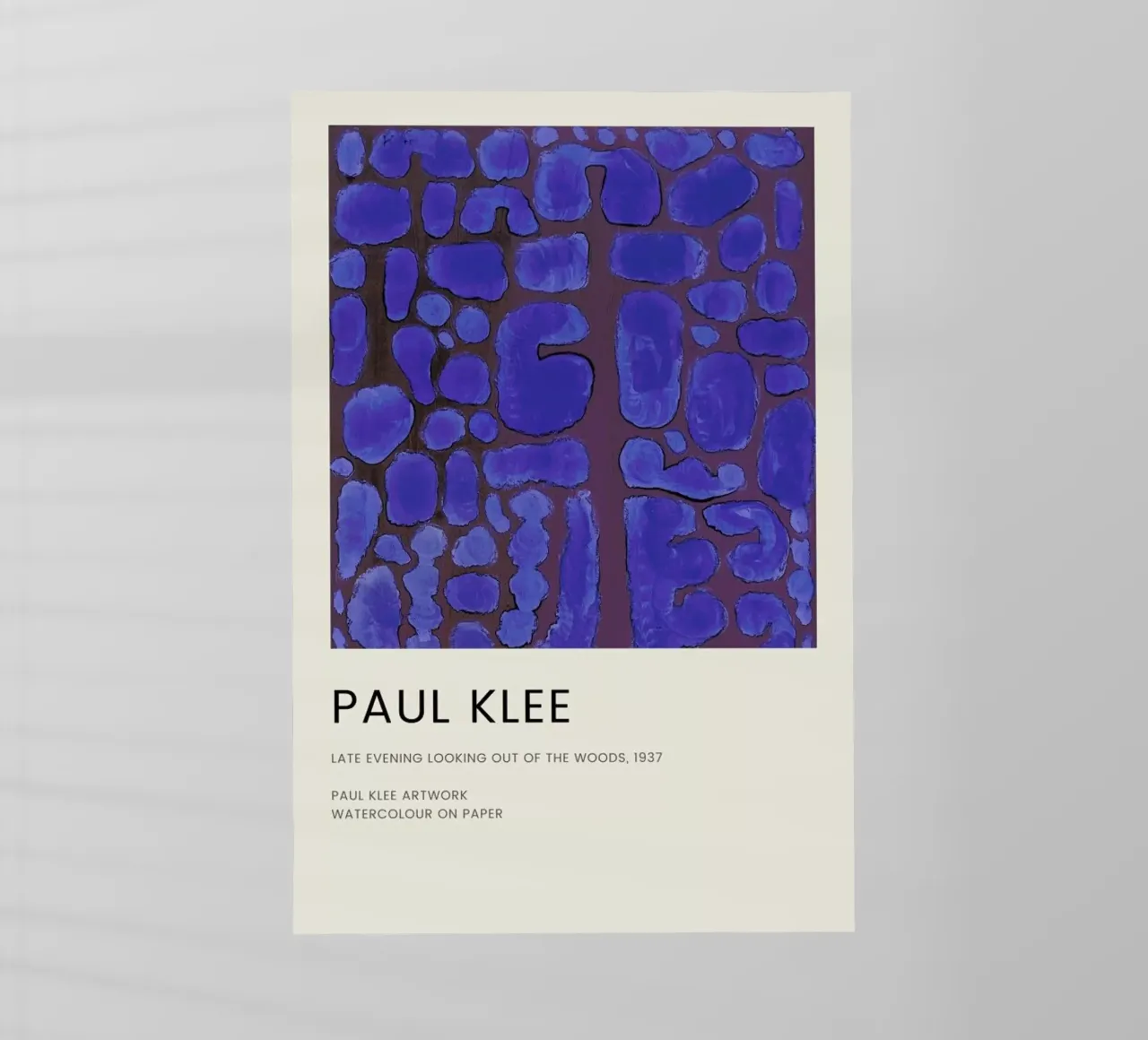 Klee - Late Evening Looking out of the Woods pellicola backlit da Vintage by JUNIQE
