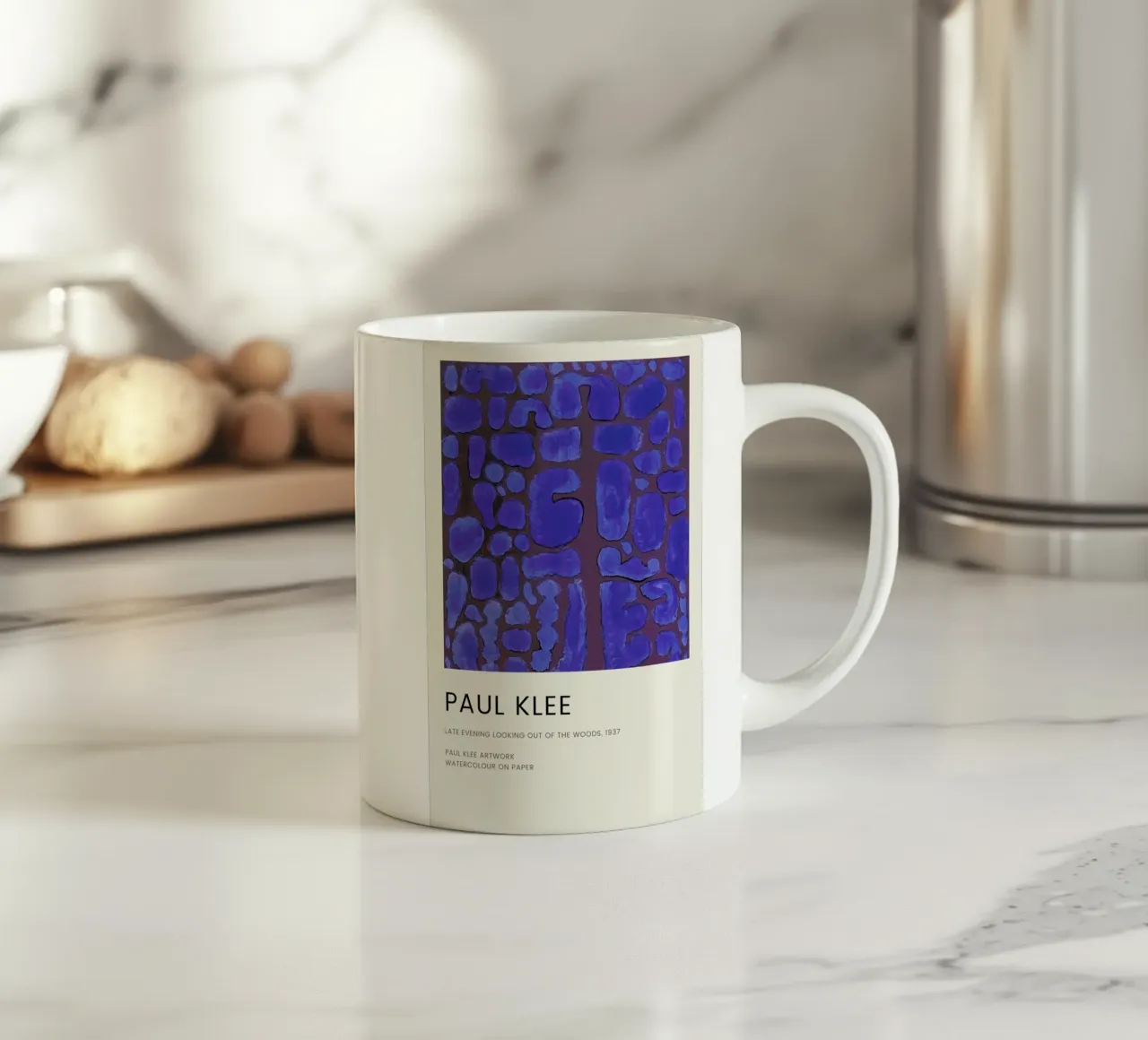 Klee - Late Evening Looking out of the Woods tazza in ceramica da Vintage by JUNIQE