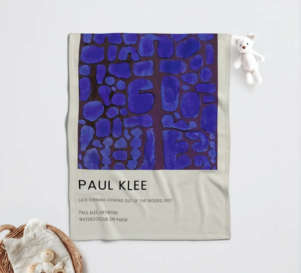Klee - Late Evening Looking out of the Woods coperta in pile da Vintage by JUNIQE