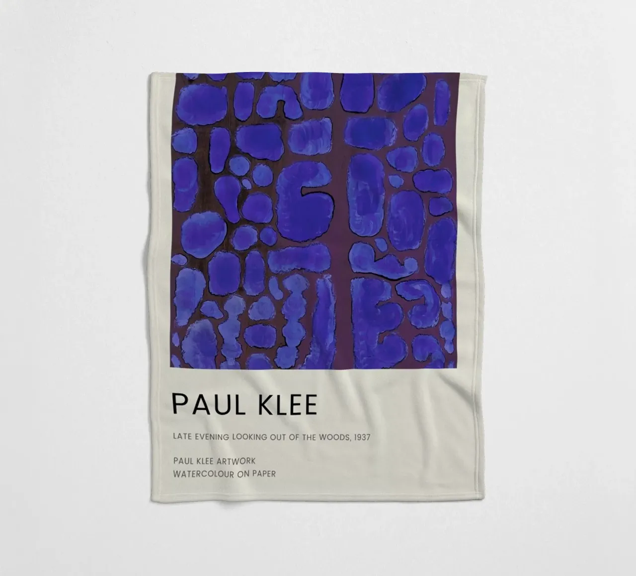 Klee - Late Evening Looking out of the Woods coperta in pile da Vintage by JUNIQE