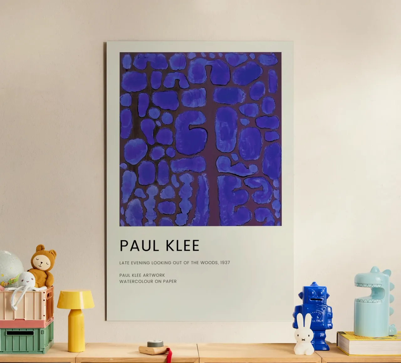 Klee - Late Evening Looking out of the Woods alluminio dibond da Vintage by JUNIQE