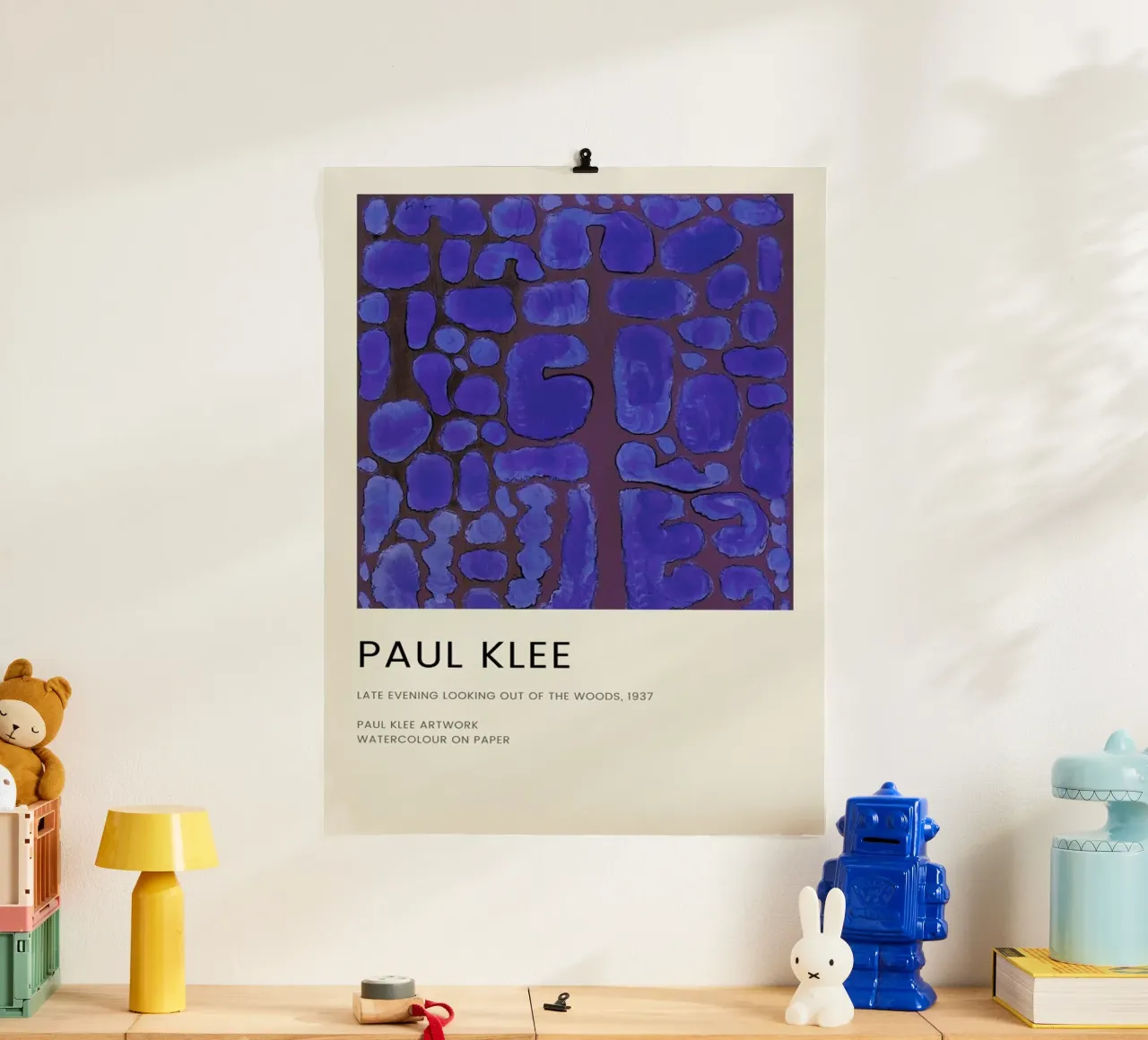 Klee - Late Evening Looking out of the Woods carta hahnemühle da Vintage by JUNIQE