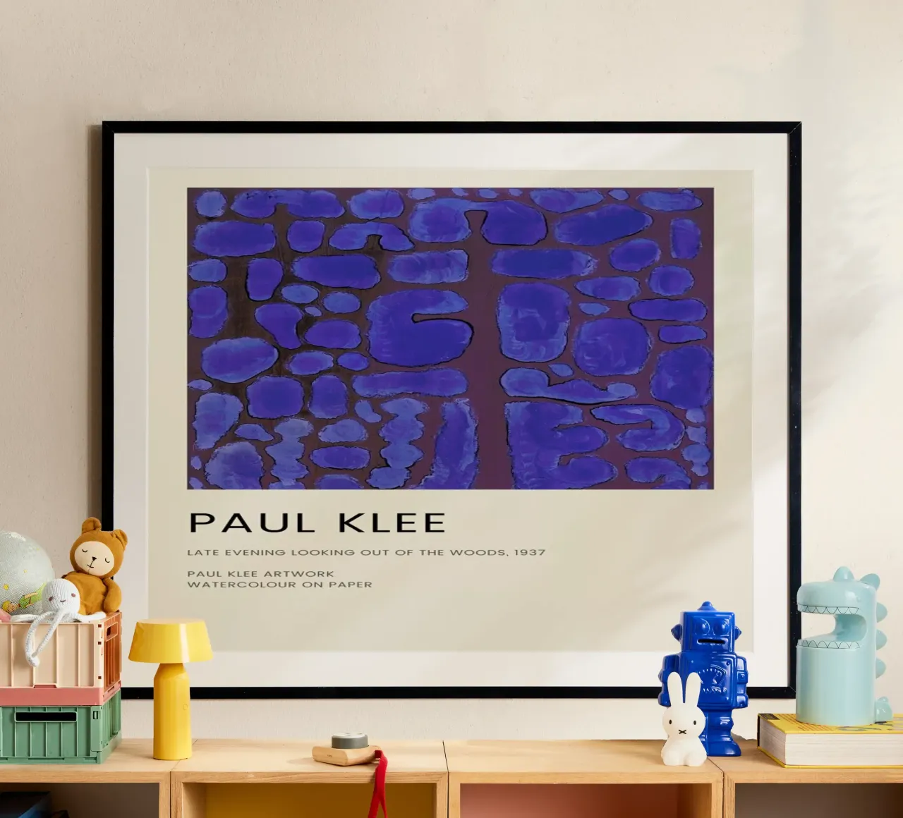 Klee - Late Evening Looking out of the Woods carta hahnemühle da Vintage by JUNIQE