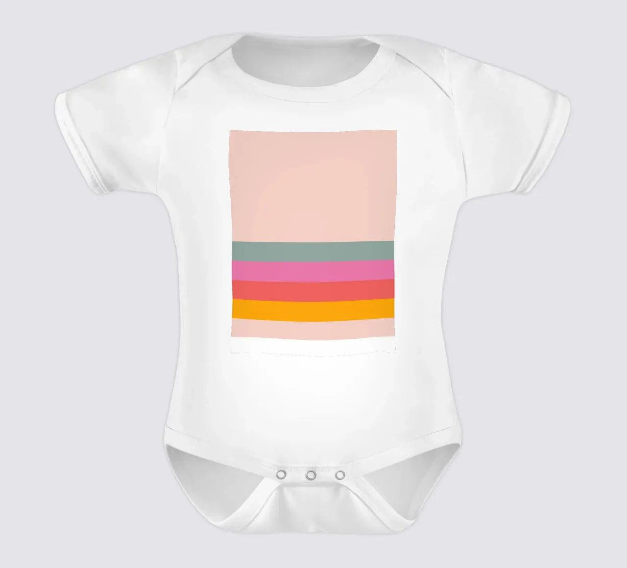 Arcobaleno moderno eclettico body neonato maniche corte da cafelab