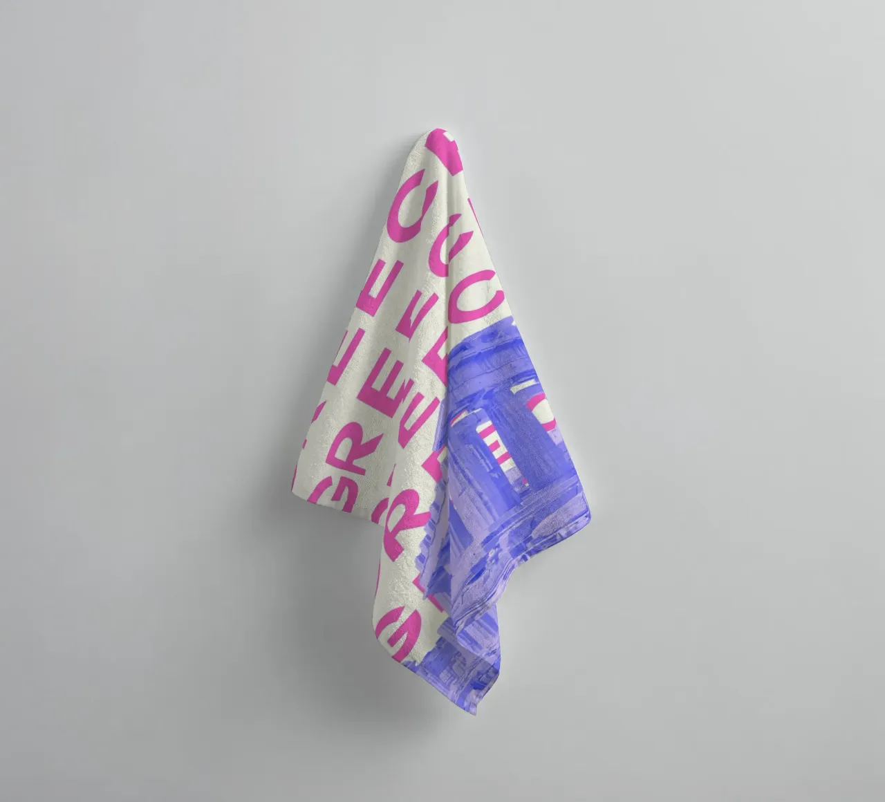 Stampa da viaggio Pop Art del Partenone in Grecia - Souvenir vibrante asciugamano da bagno da NorwesClub