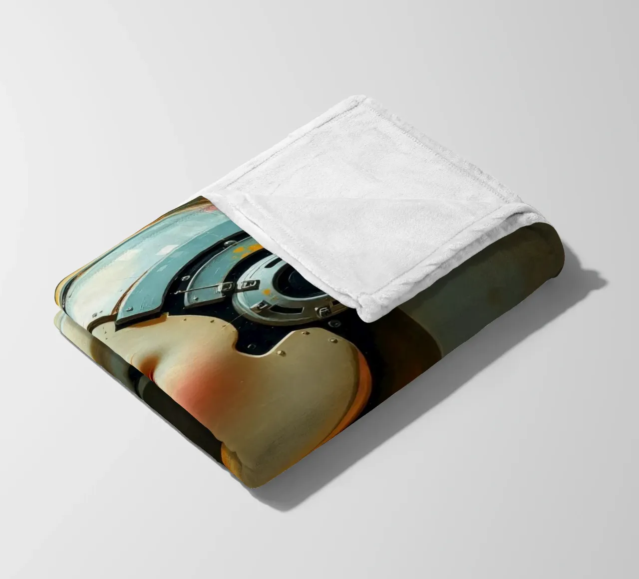 Rappresentazione scultorea di un robot umanoide coperta in pile da DesignDoodle