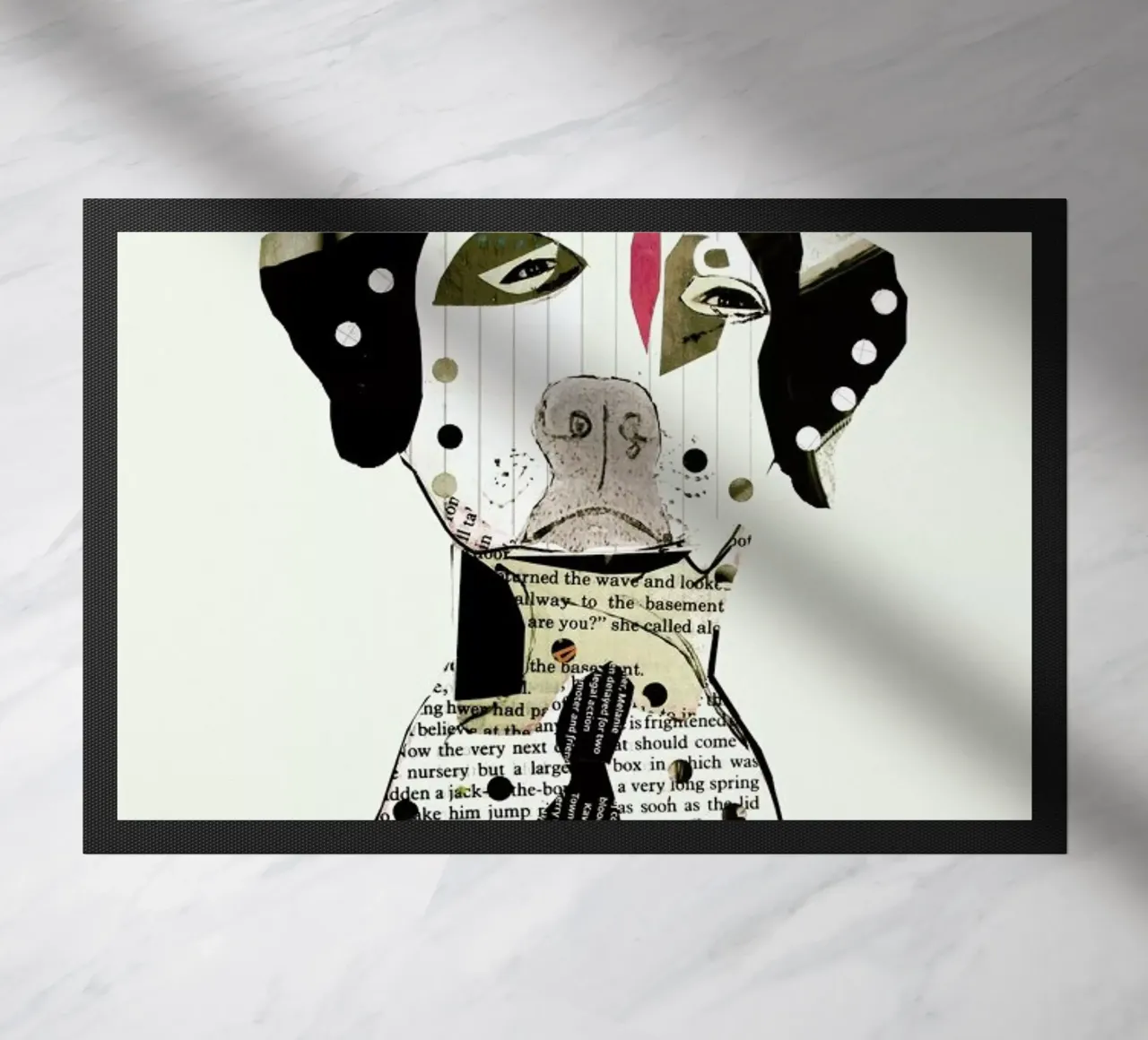 dalmatian doormat by Brian Buckley