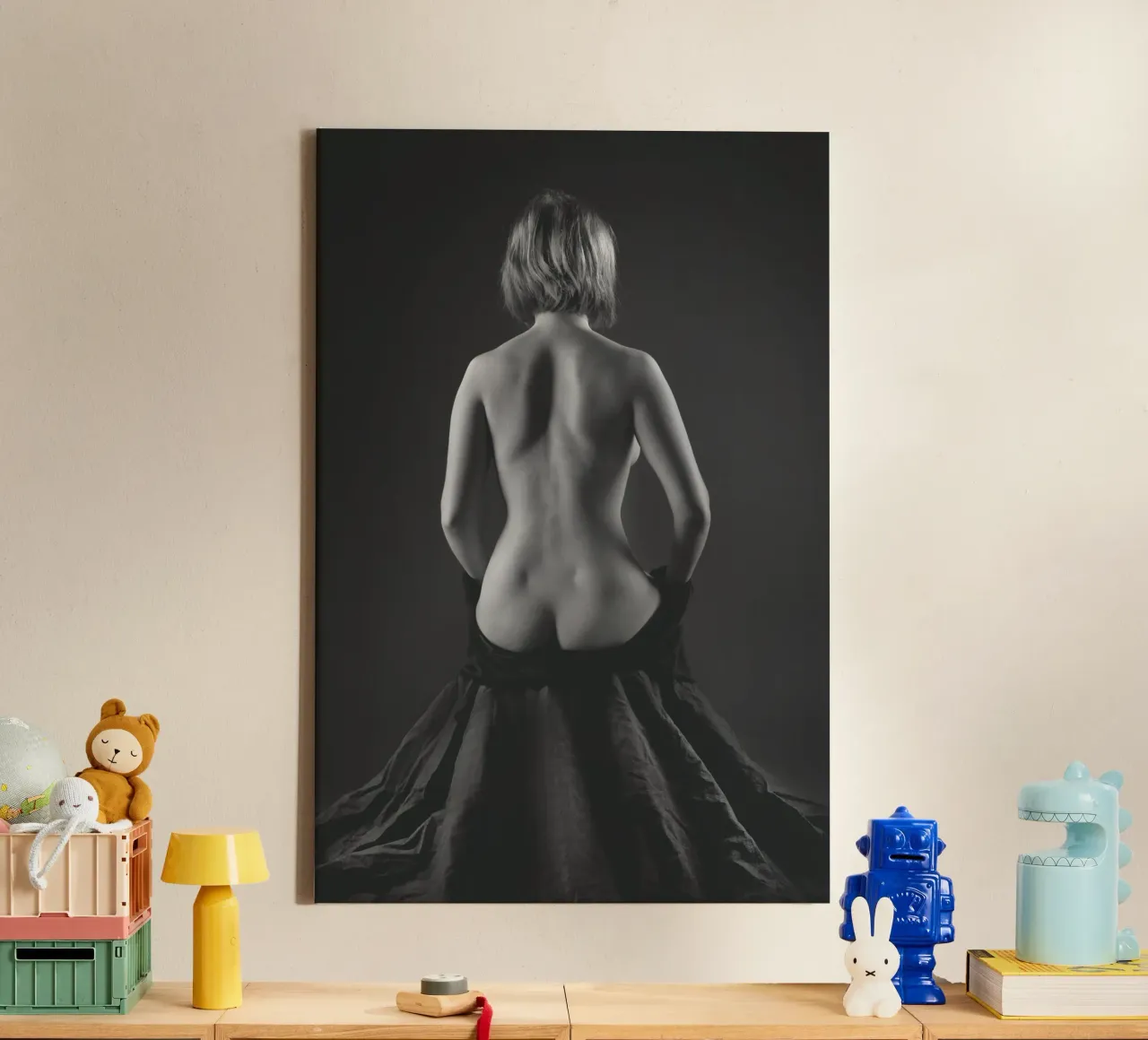 Mina seated canvas by Dave Hare Photography