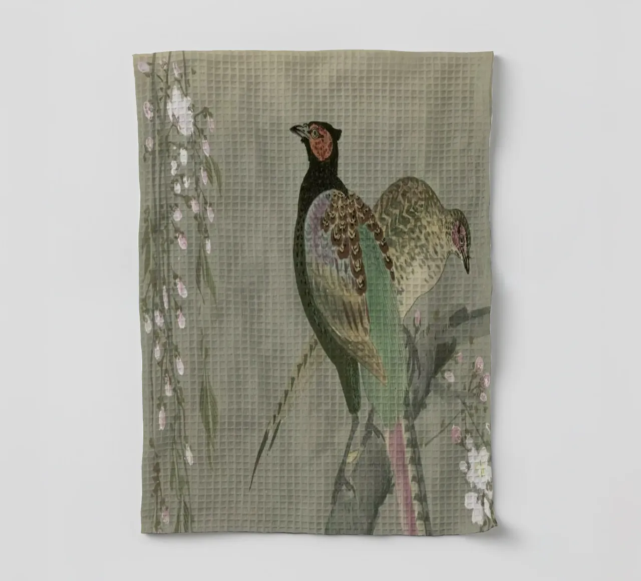 Shôson - Pheasants in a Cherry Blossom Branch. canovaccio da cucina da ARTOTHEK