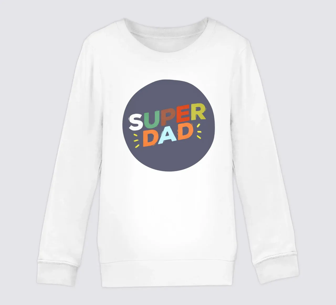 Bold Retro "SUPER DAD" Typography felpa bambino da showmemars