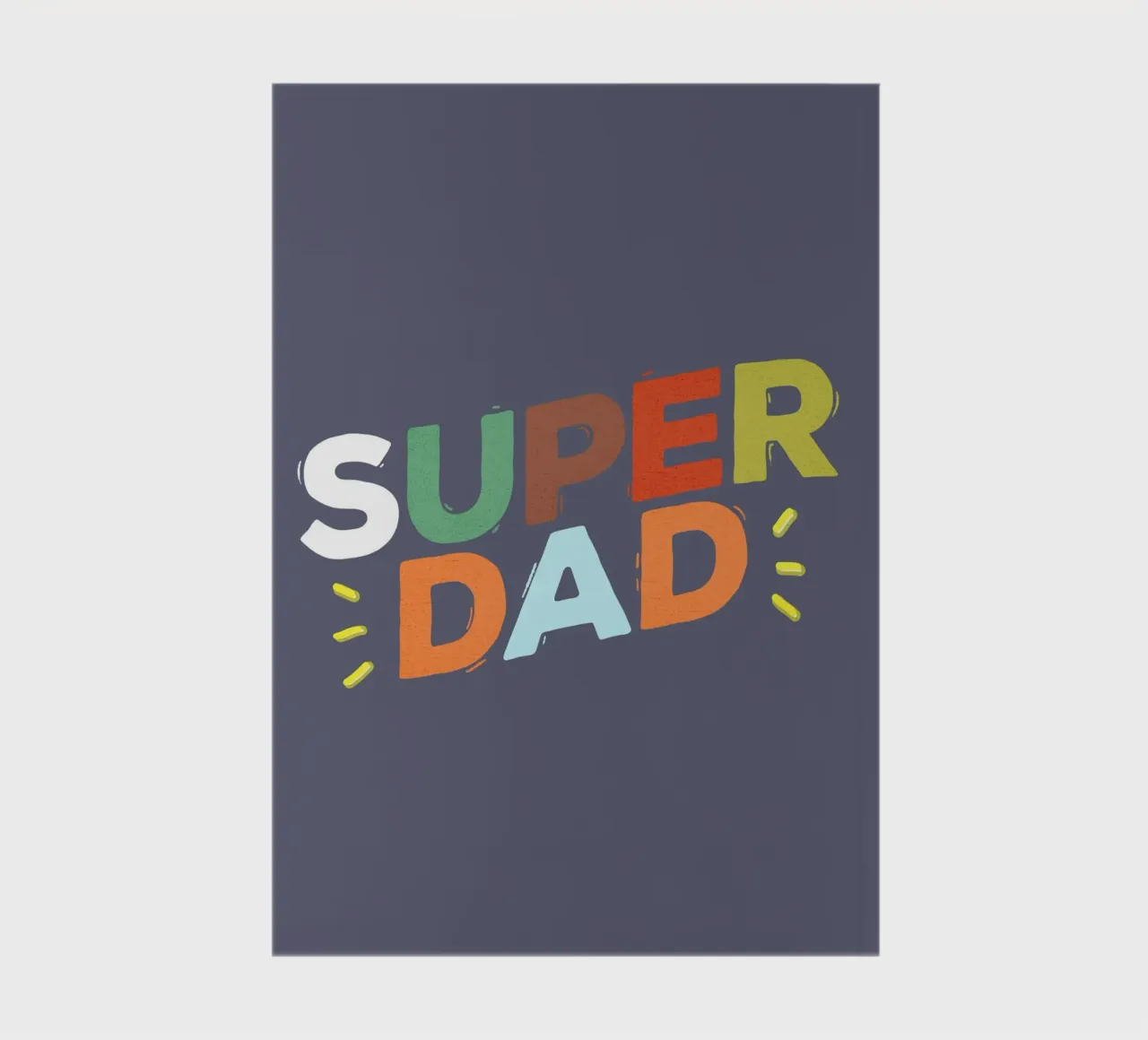 Bold Retro "SUPER DAD" Typography diario da showmemars