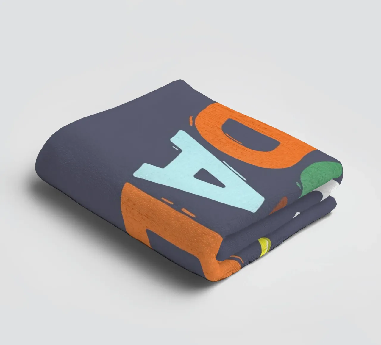 Bold Retro "SUPER DAD" Typography asciugamano da bagno da showmemars