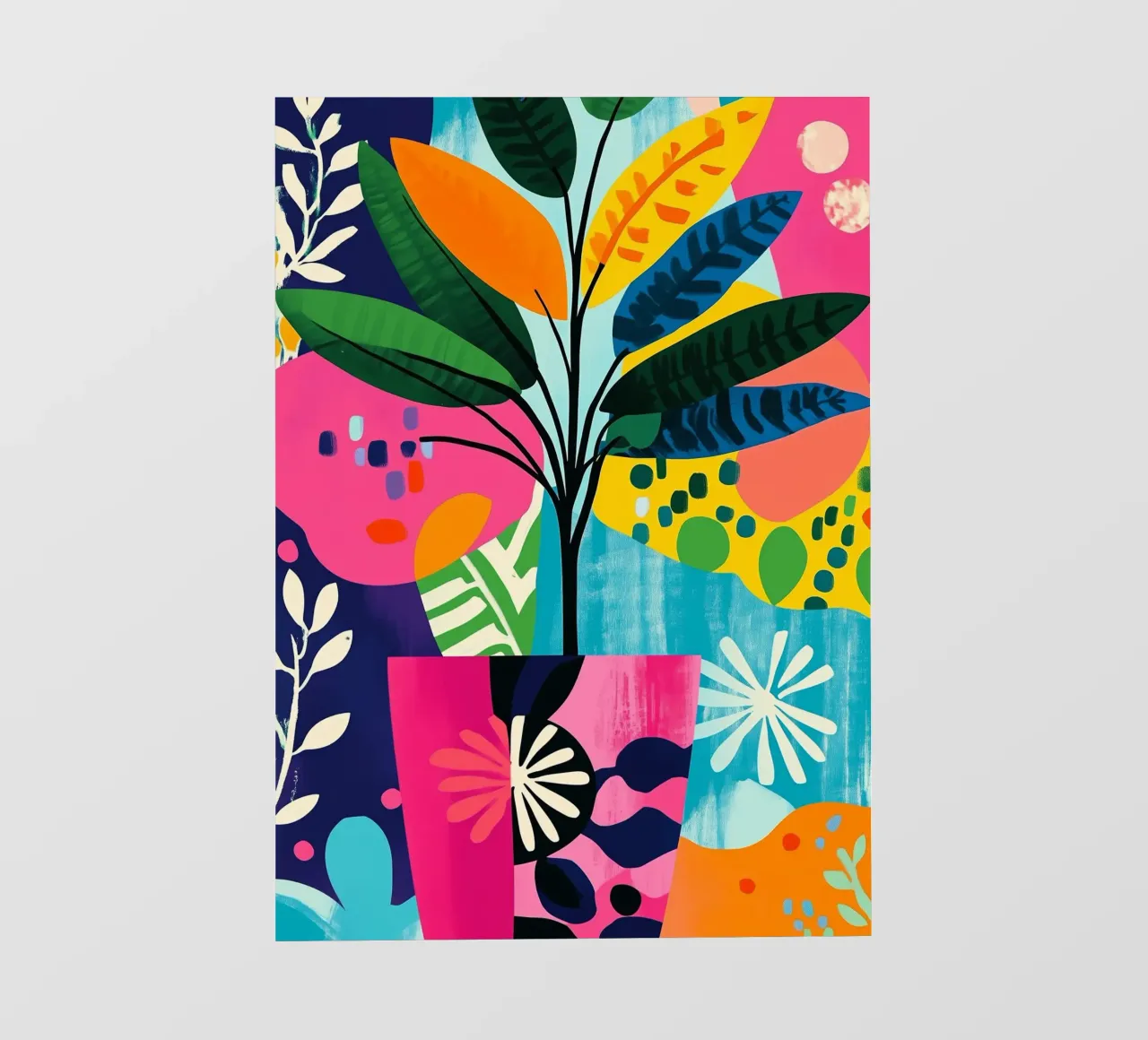 Piante in vaso colorate telo in pvc da Justyna Jaszke JBJart