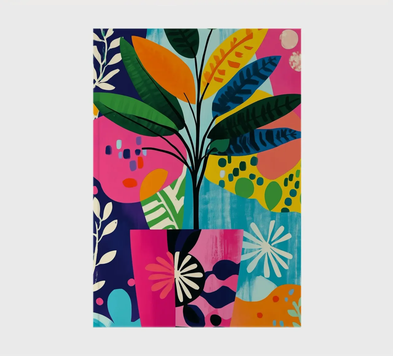 Piante in vaso colorate diario da Justyna Jaszke JBJart