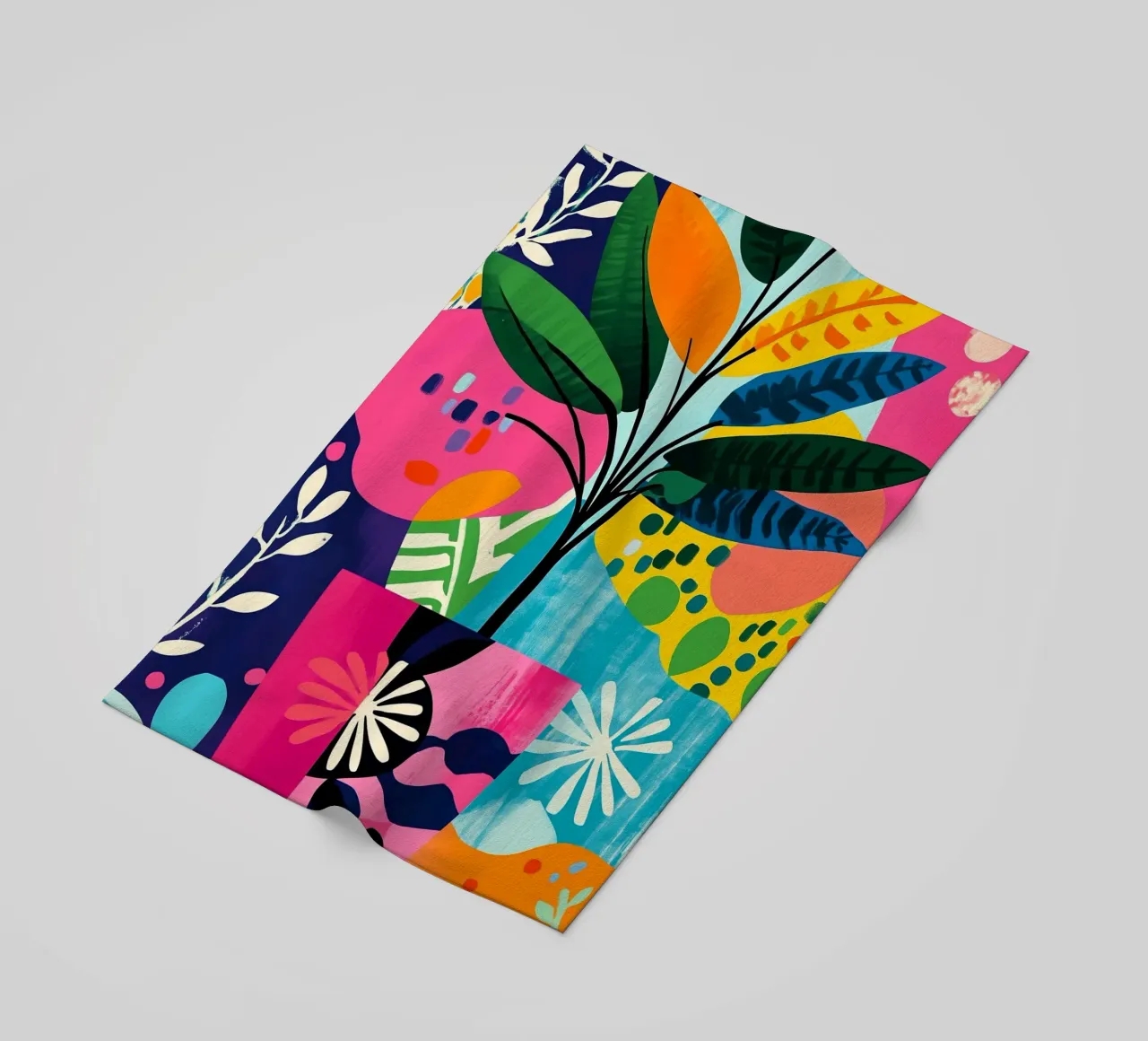 Piante in vaso colorate telo mare da Justyna Jaszke JBJart