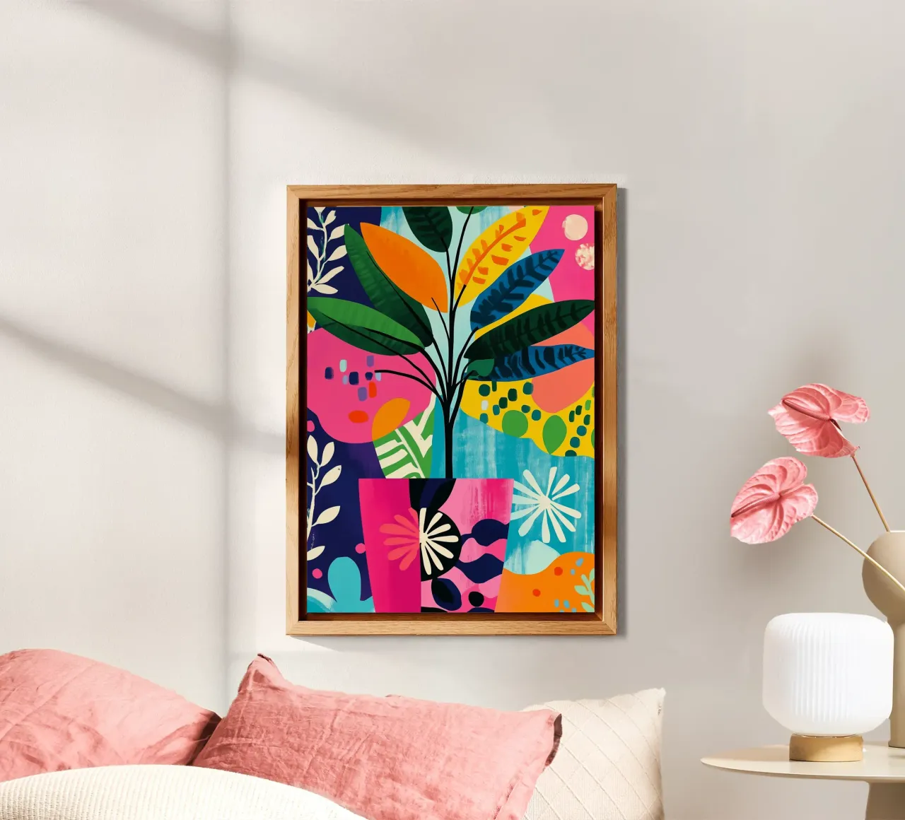 Piante in vaso colorate alluminio dibond da Justyna Jaszke JBJart