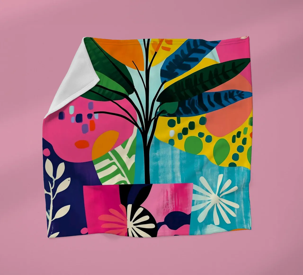 Piante in vaso colorate coperta in pile da Justyna Jaszke JBJart