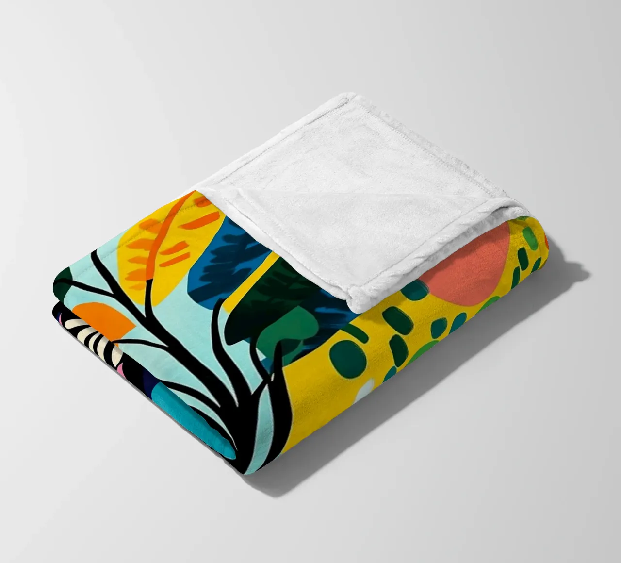 Piante in vaso colorate coperta in pile da Justyna Jaszke JBJart