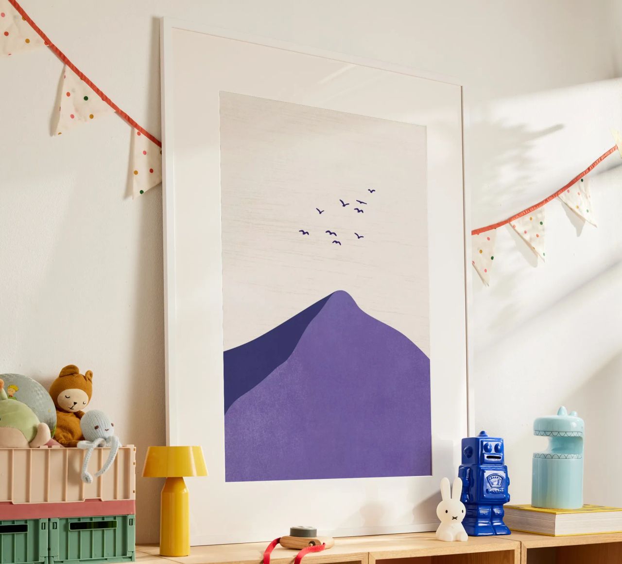 Mountain Peak Very Peri Poster von Pure