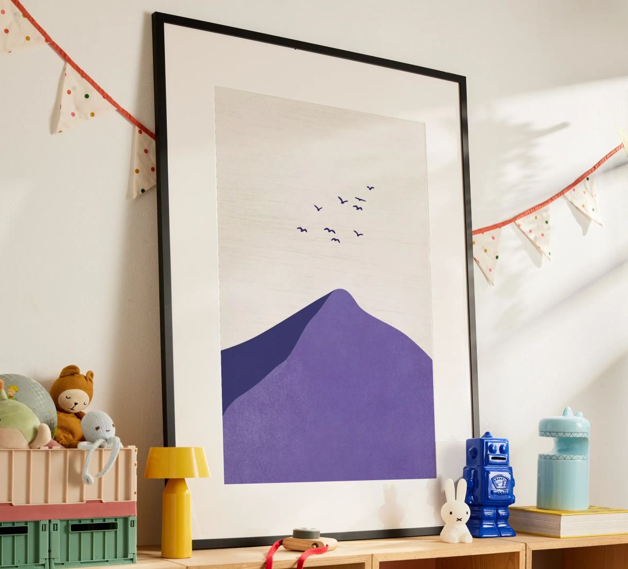 Mountain Peak Very Peri Poster von Pure