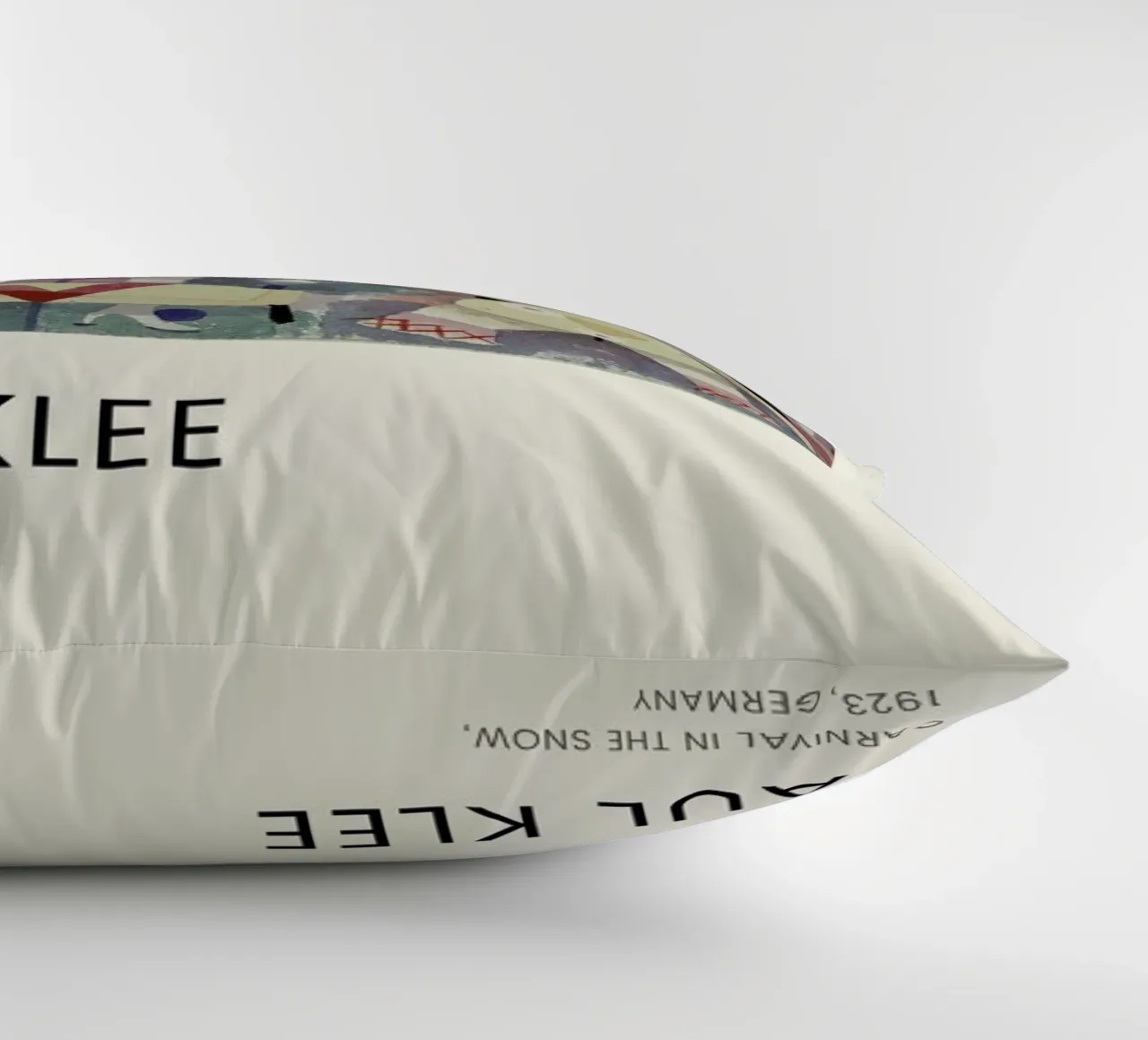 Klee - Carnival in the Snow decorative cushion by Vintage by JUNIQE