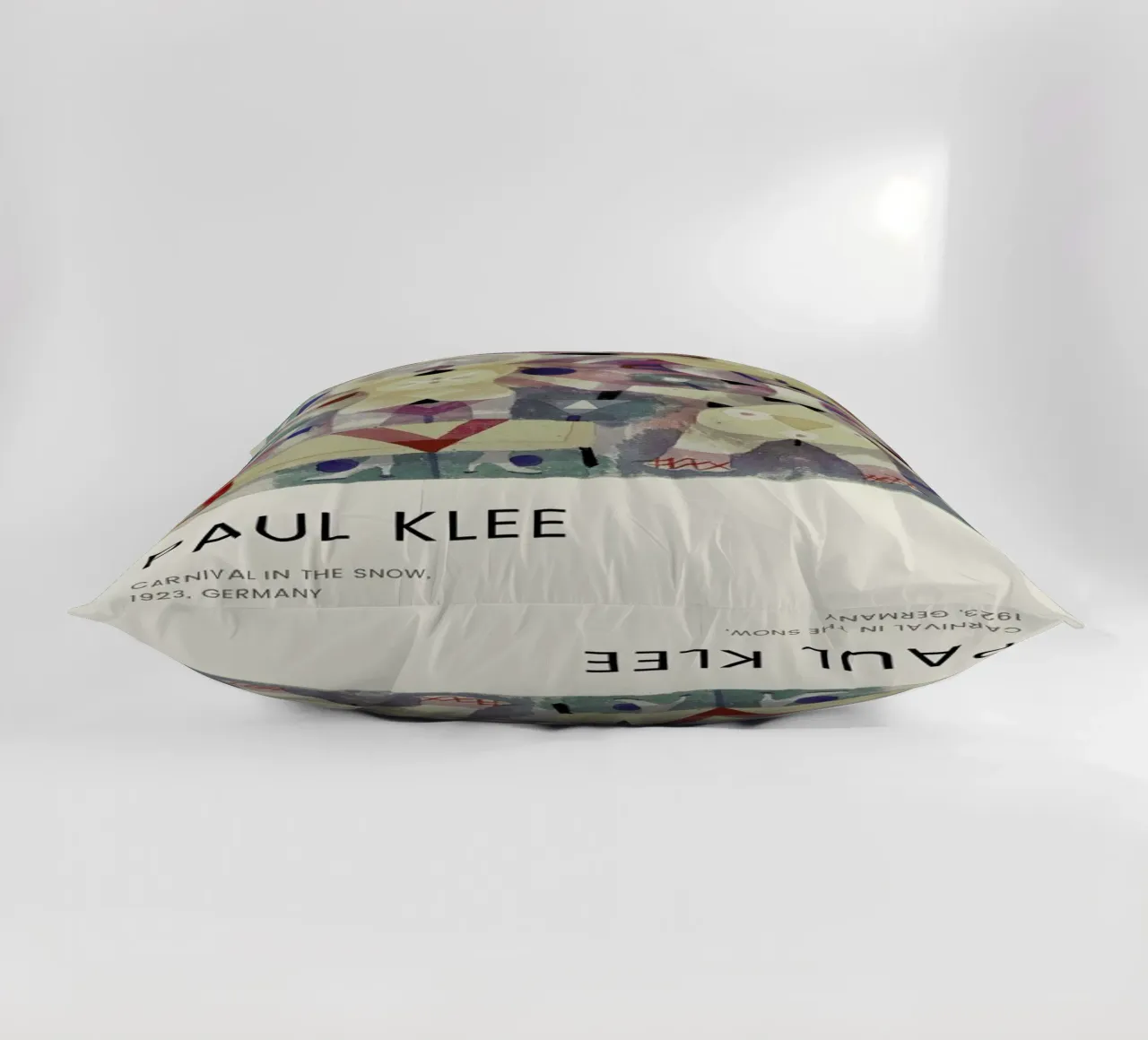 Klee - Carnival in the Snow decorative cushion by Vintage by JUNIQE