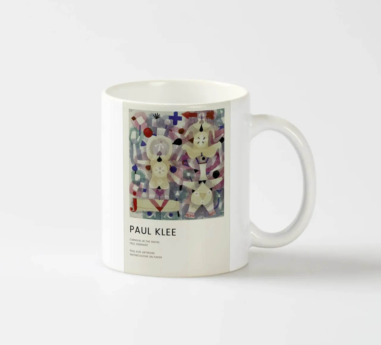 Klee - Carnival in the Snow tazza in ceramica da Vintage by JUNIQE