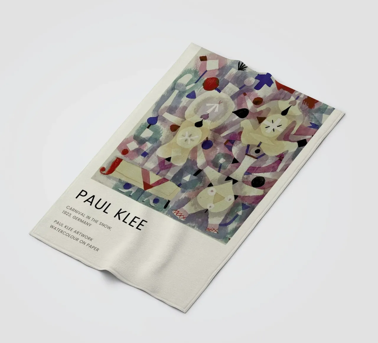 Klee - Carnival in the Snow coperta in pile da Vintage by JUNIQE