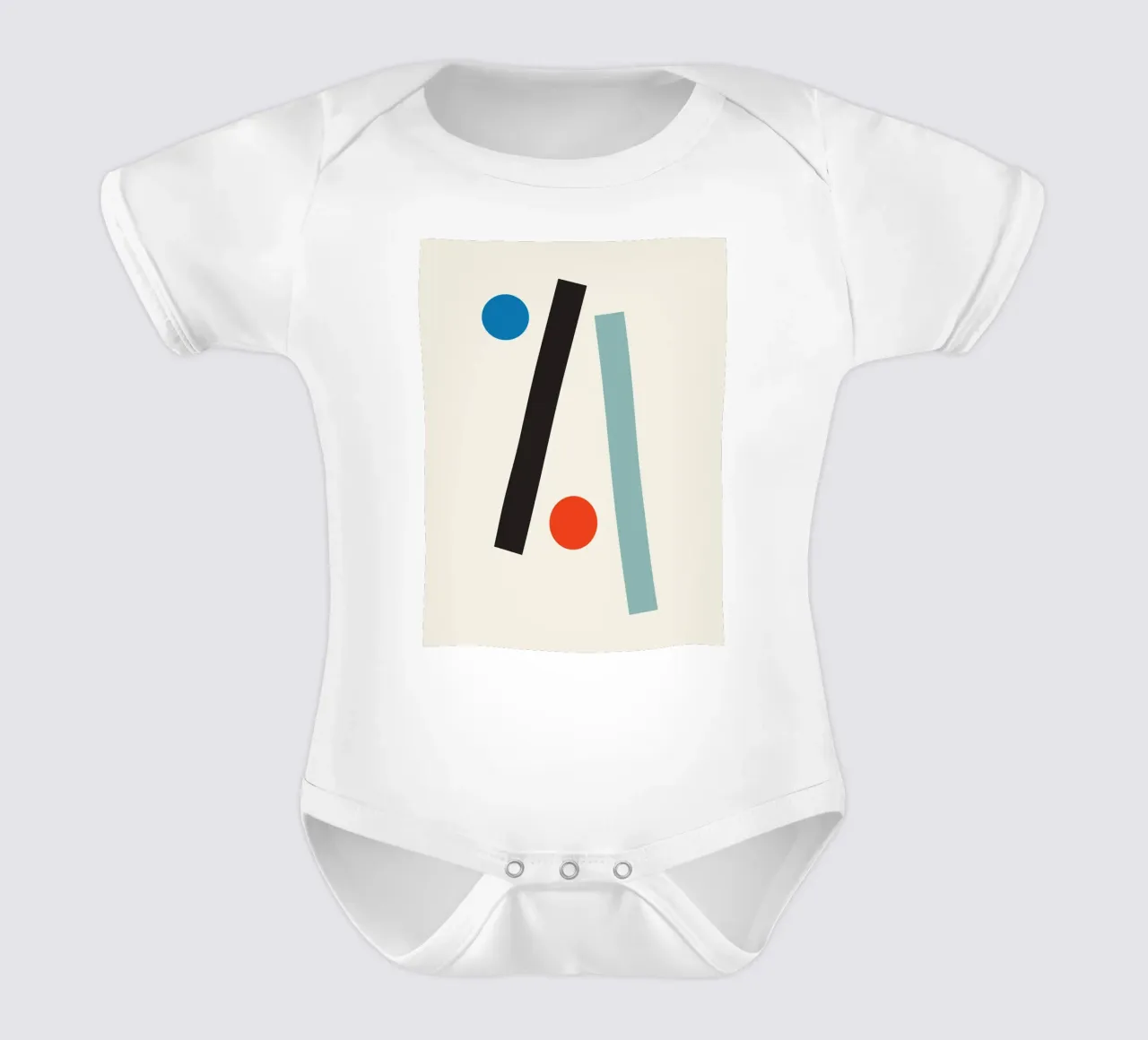 Geometric Harmony no. 4 body neonato maniche corte da adrianooliveira