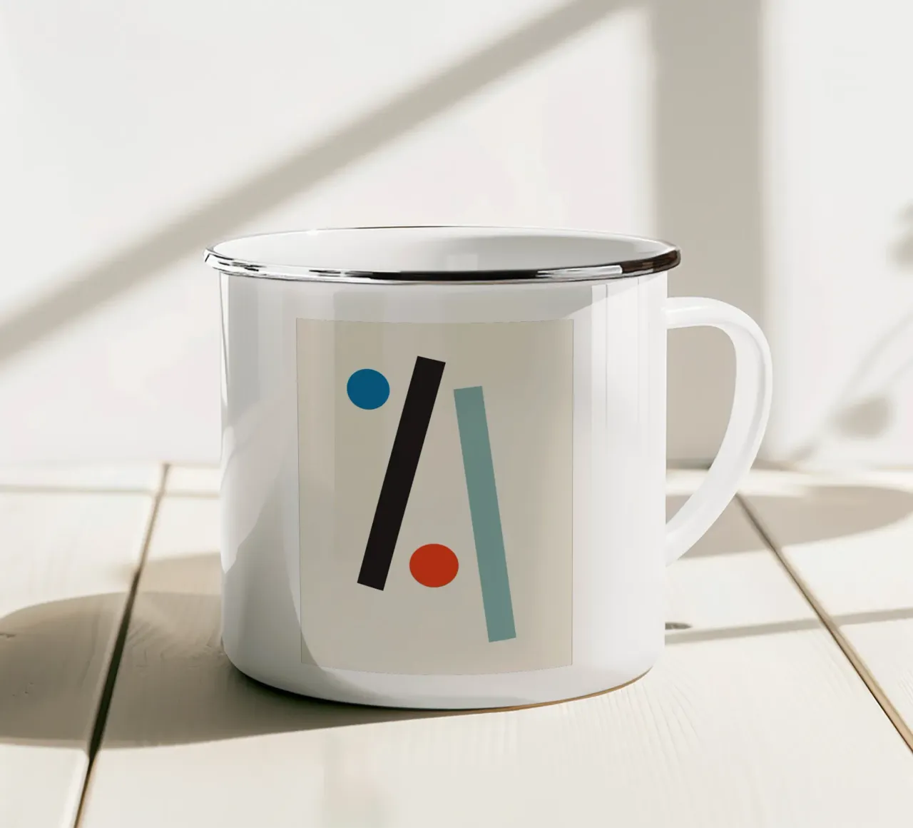 Geometric Harmony no. 4 tazza in smalto da adrianooliveira