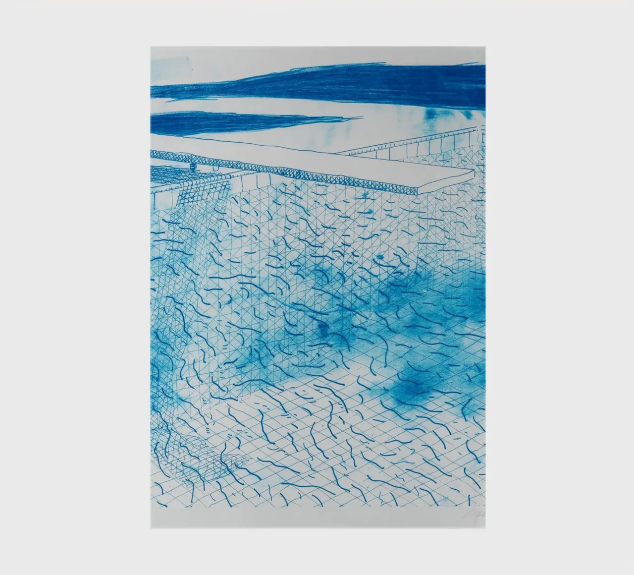 Lithograph of Water Made of Lines, 1978 notebook by khanrosie