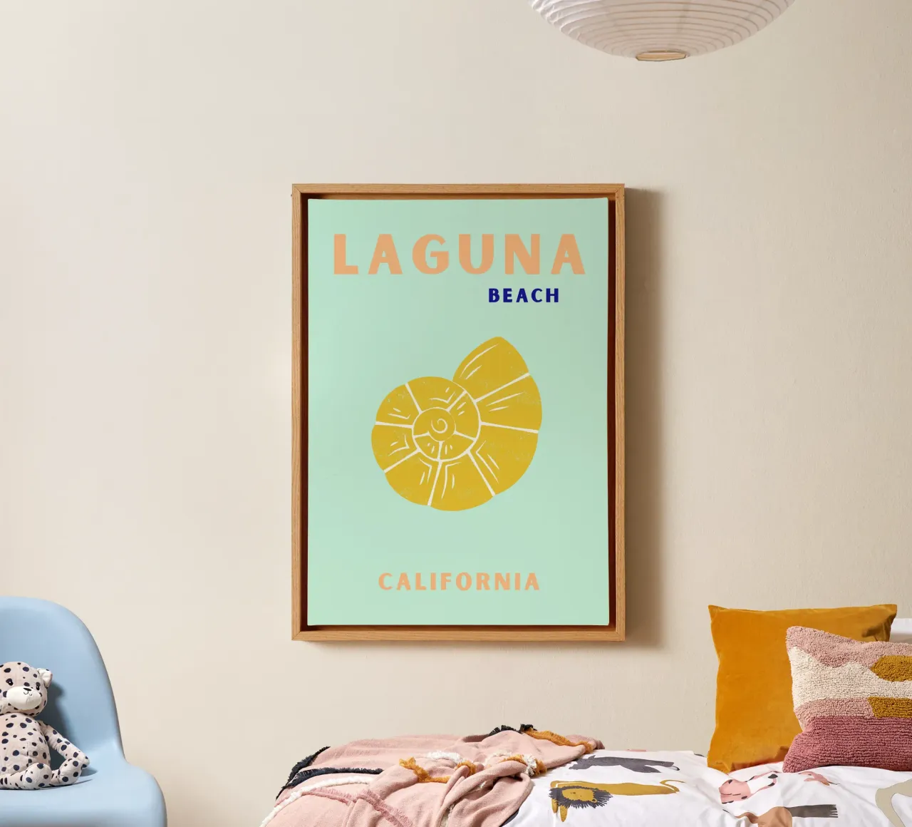 Minimalistisch Abstract Gezicht | Sereen Profiel Muur Art canvas met Baklijst van NorwesClub
