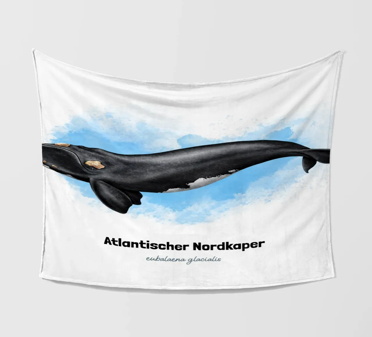 Gallo cedrone settentrionale - Acquerello coperta in pile da Moonlit Illustrations