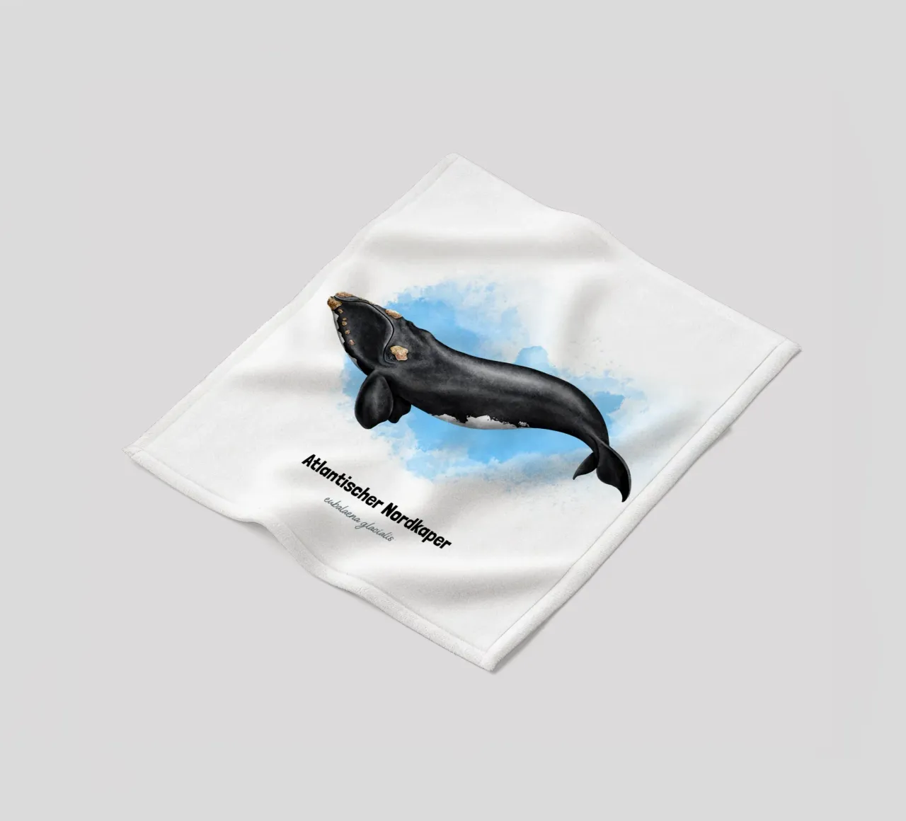 Gallo cedrone settentrionale - Acquerello coperta in pile da Moonlit Illustrations