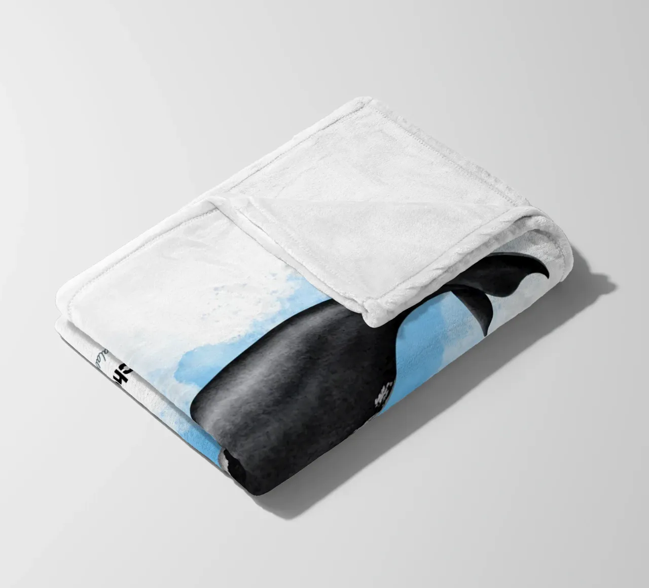 Gallo cedrone settentrionale - Acquerello coperta in pile da Moonlit Illustrations