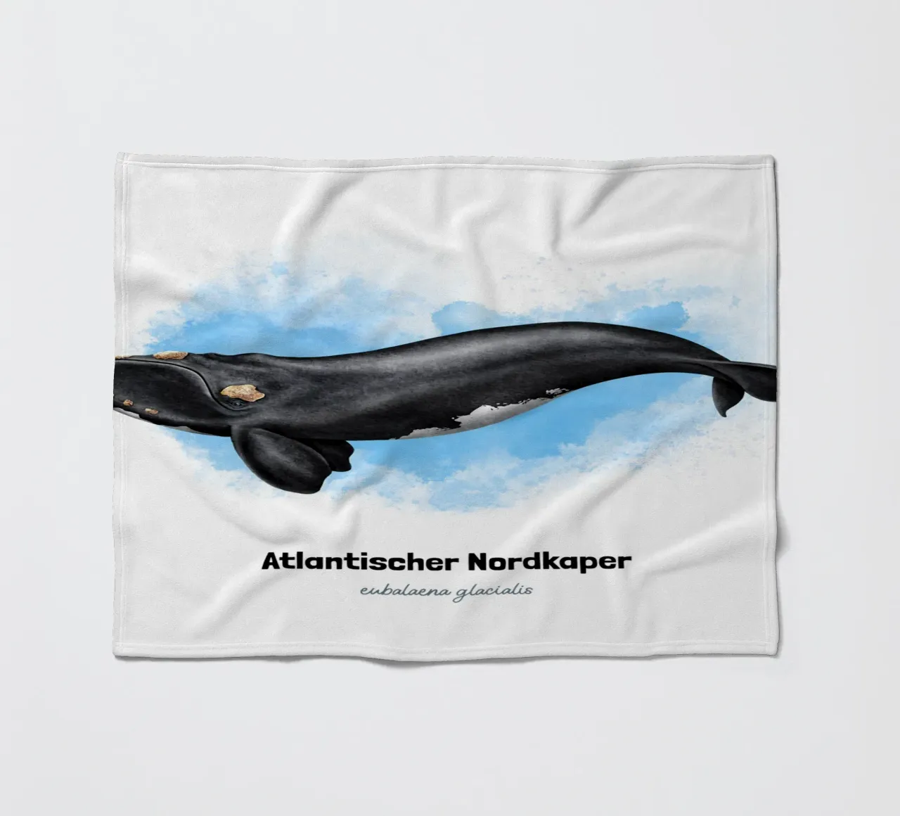 Gallo cedrone settentrionale - Acquerello coperta in pile da Moonlit Illustrations