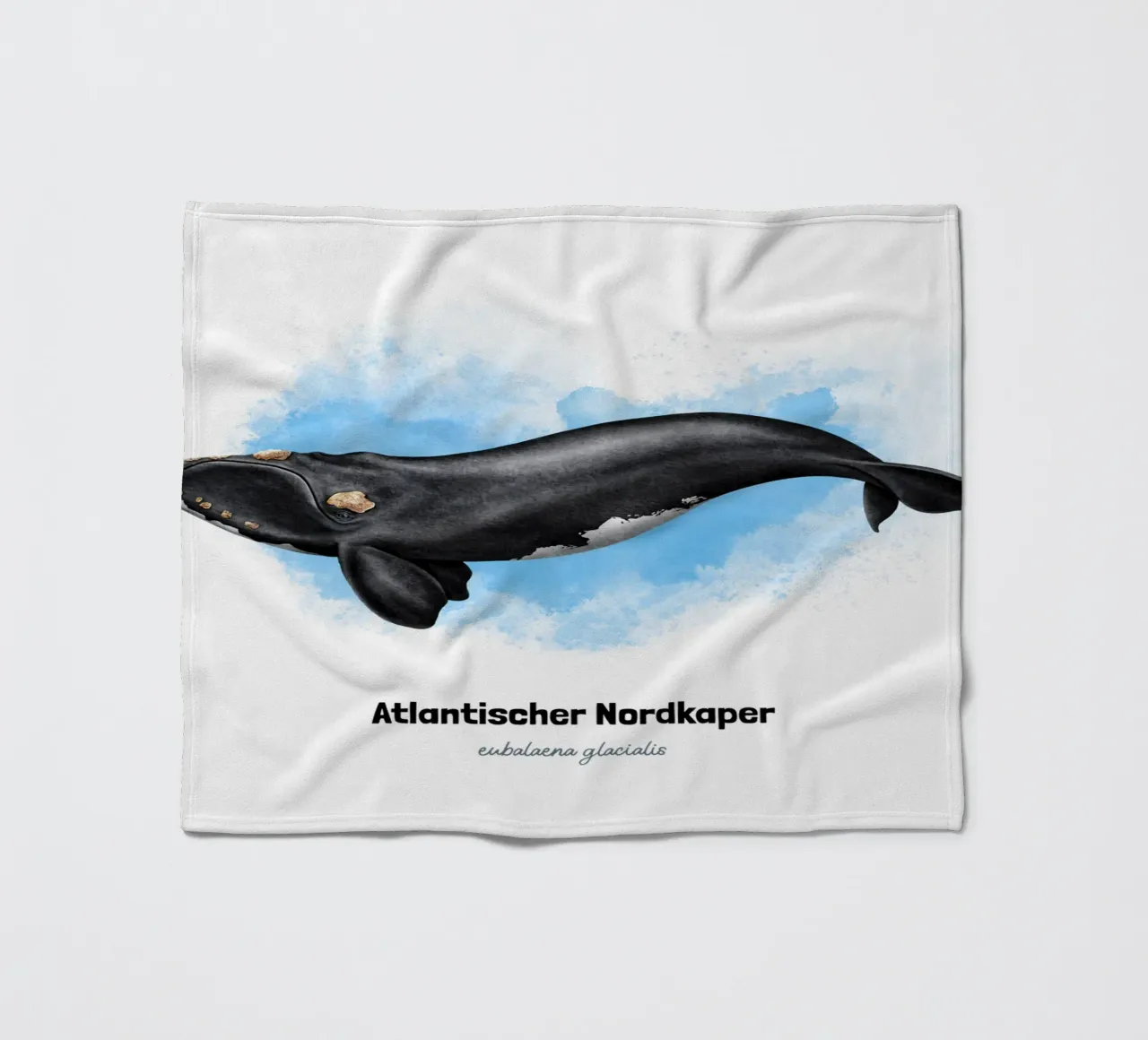 Gallo cedrone settentrionale - Acquerello coperta in pile da Moonlit Illustrations