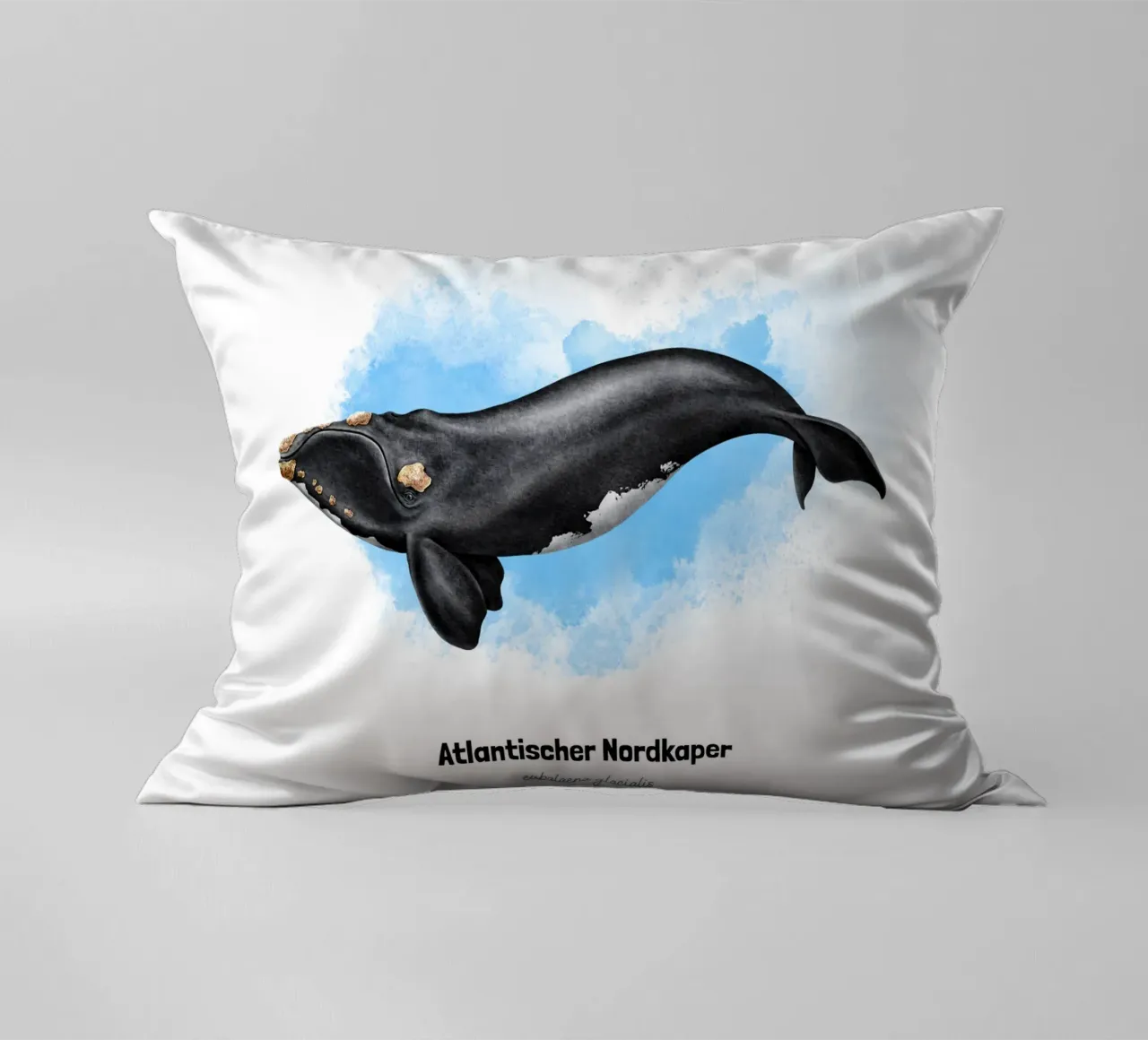 Gallo cedrone settentrionale - Acquerello cuscino da Moonlit Illustrations