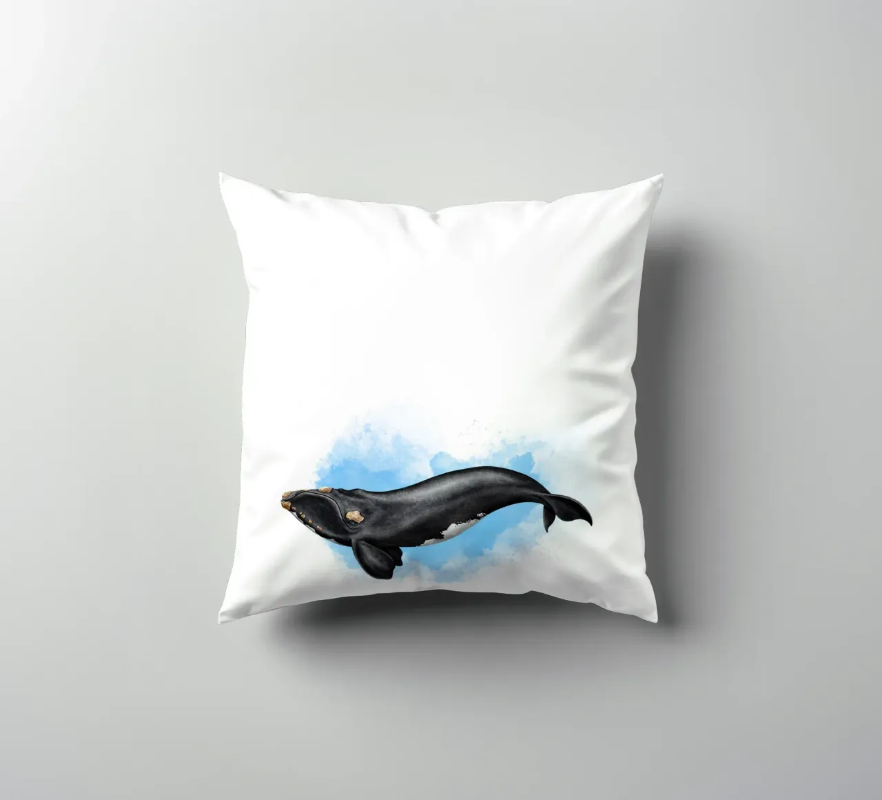 Gallo cedrone settentrionale - Acquerello cuscino da Moonlit Illustrations