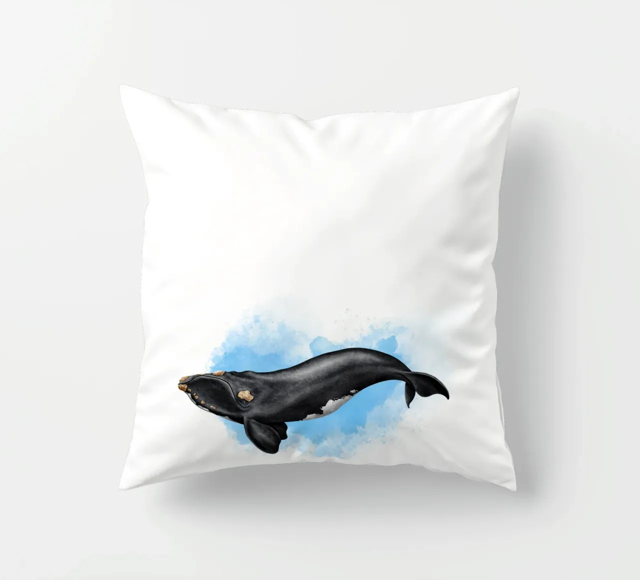 Gallo cedrone settentrionale - Acquerello cuscino da Moonlit Illustrations