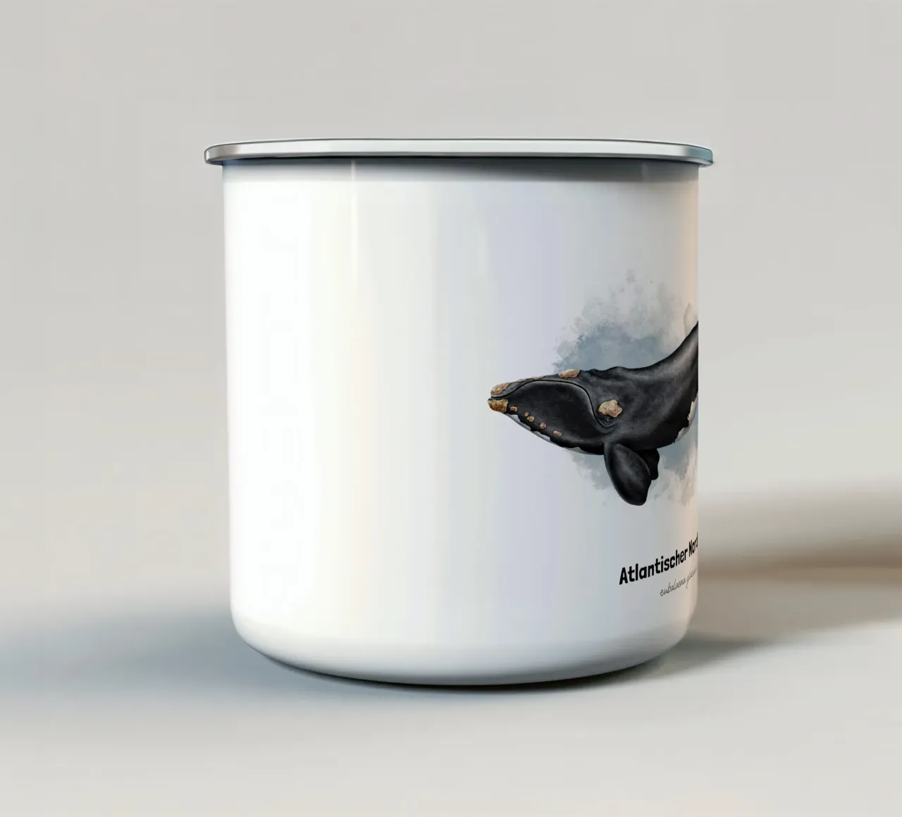 Gallo cedrone settentrionale - Acquerello tazza in smalto da Moonlit Illustrations