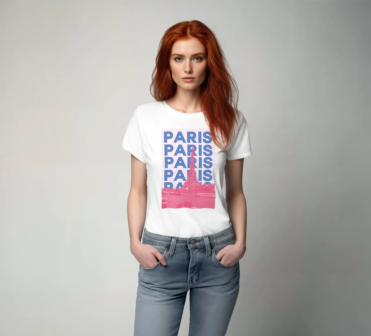 Paris Eiffel Tower Poster by L.B. France - Modern Pop Art t-shirt by NorwesClub
